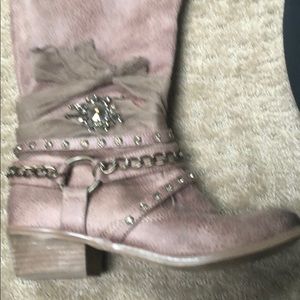 Distressed Tall Boots
